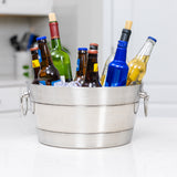 Anchored Beverage Tub Ribbed Dual Finish Insulated Stainless Steel