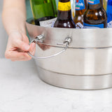 Anchored Beverage Tub Ribbed Dual Finish Insulated Stainless Steel