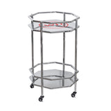 Meridian Stainless Steel Rolling Bar Cart