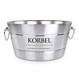 Anchored Beverage Tub Ribbed Dual Finish Insulated Stainless Steel