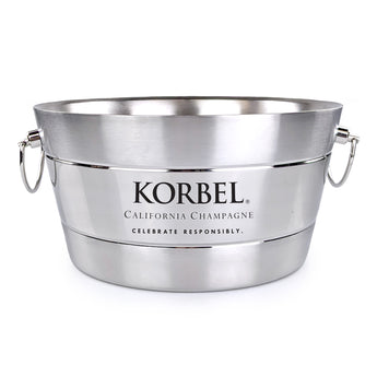 Anchored Beverage Tub Ribbed Dual Finish Insulated Stainless Steel