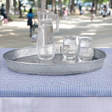 Kingston Hammered Tray Galvanized Silver