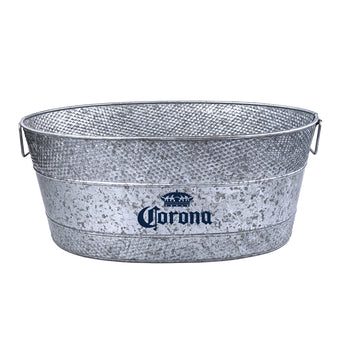 Aspen Hammered Beverage Tub with Natural Galvanized Finish