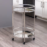 Meridian Stainless Steel Rolling Bar Cart